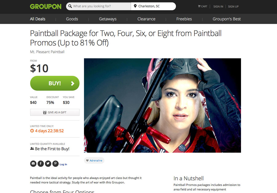 Paintball Promos launches in Charleston, South Carolina!